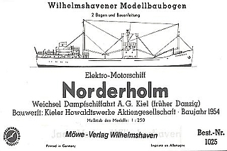 Plan Cargo Vessel Norderholm - WILHELMS